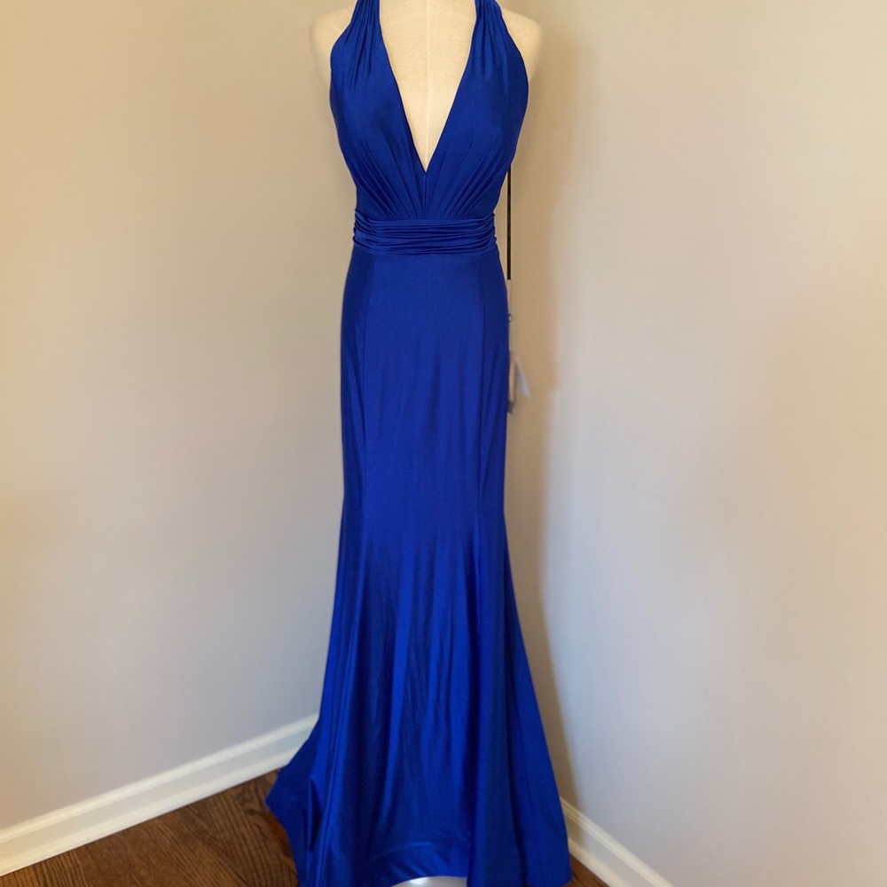 NWT Alyce Paris Blue Gown, Sz 10